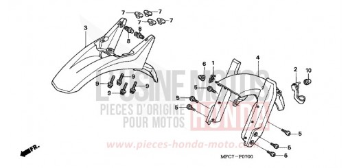 PARAFANGO ANTERIORE FMX6505 di 2005